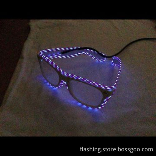 LED/EL running shutter shades sunglasses, halloween gift, festival gift